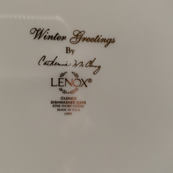 Lenox Winter Greetings Dinner Plates - Picture 5 of 5